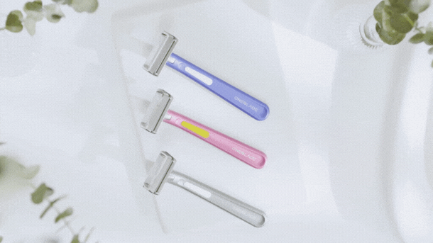 OneBlade DAWN Razor サージグレー フラミンゴピンク ラベンダー 3色 男性女性兼用 一枚刃シェーバー ムダ毛処理や美容シェービング用