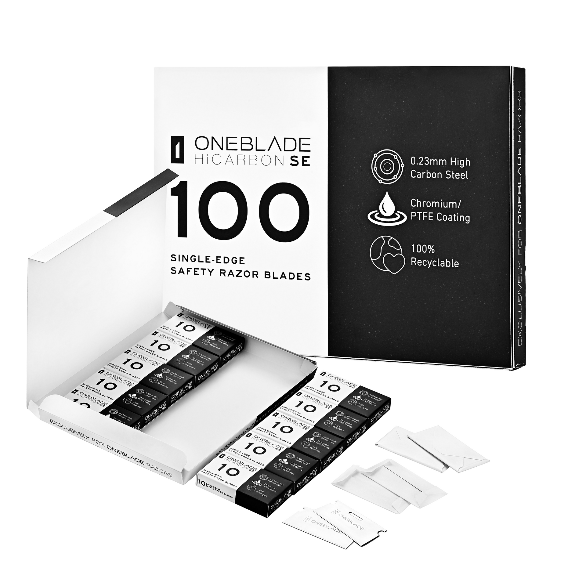 4901331017155 【144個入】 BSE−8KR 55枚刃替刃 8コ入 92499【キャンセル不可】 OneBlade HiCarbon SE 専用替刃（日本公式）｜高耐久性の高性能